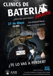 3er clinic de bateria CLASES DE BATERIA MADRID